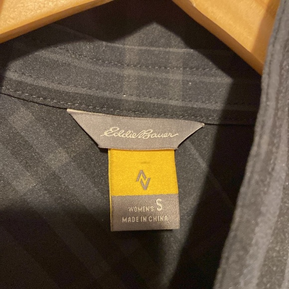 Eddie Bauer plaid button front dress size small New Condition - Picture 4 of 8